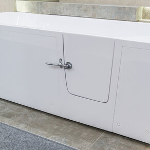 Bezbariérová vaňa s dvierkami SENIOR MP07R1476 140x76cm Biela - dvierka v pravo