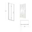 Sprchové dvere BIFOLD EH80X 80-100x190cm