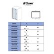 Sprchové dvere BIFOLD MW44 70-120x195cm