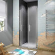 Sprchové dvere DOUBLE FR75D 75-120x195cm