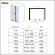 Sprchové dvere DOUBLE OK2S 70x-120x185cm