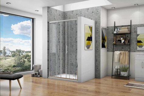 Sprchové dvere RUNNER US4E 140-160x190cm