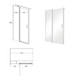 Sprchové dvere SINGLE EX14B 100-120x190cm
