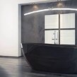 Voľne stojaca vaňa z liateho mramoru DREAMLINE LBK1670 160x70cm - Lesklá čierna