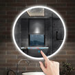 Zrkadlo s LED osvetlením ROUND QR22R 100cm
